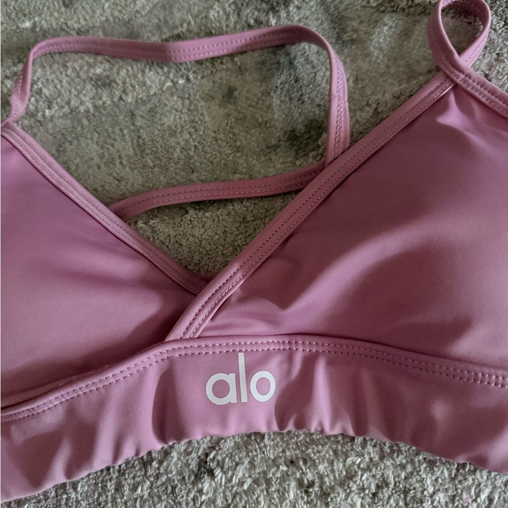 ALO Yoga Pink Sports Bra - Picture 2 of 4